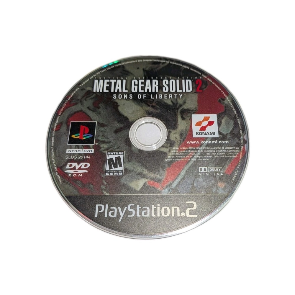Metal Gear Solid 2: Sons of Liberty (PlayStation 2, 2001) PS2